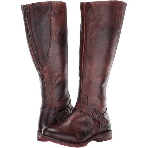 Bed|Stu WomeBed|Stu Womens Glaye Wide Calf Boot 9.5, Teak Rustic - Picture 1 of 9